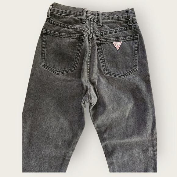 Guess jeans Women's Sz 25" Charcoal Straight Georges Marciano Design Hi-Rise VTG - Picture 5 of 8